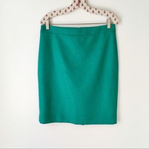 NWT J. Crew Factory The Pencil Skirt Teal Wool